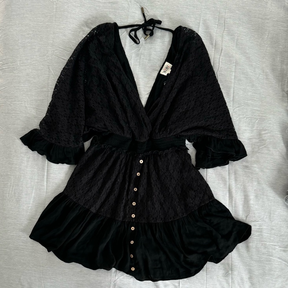 Bono Black Lace Mini Romper